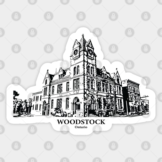 Woodstock - Ontario Sticker by Lakeric